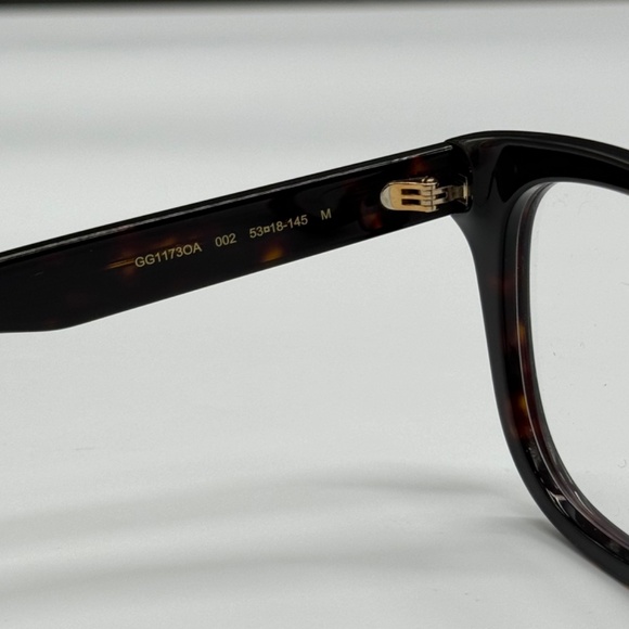 NEW GG1173OA 002 GUCCI EYEGLASSES DARK HAVANA - Picture 10 of 13